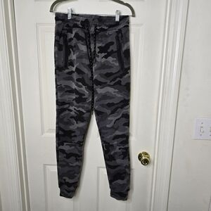BKLYN Athletics‎ Grey Fleece Camouflage Jogger Pants Mens S